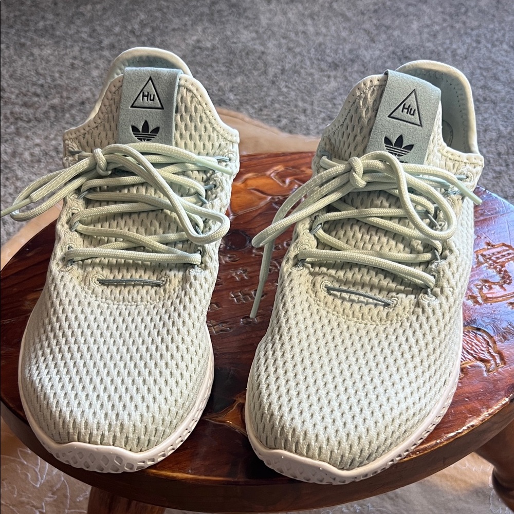 Adidas Pharrell Williams PW Hu Tennis Sneakers - Linen Green